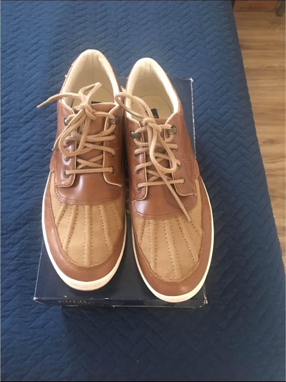 Polo by Ralph Lauren Men's Brown and Tan Boat Shoes